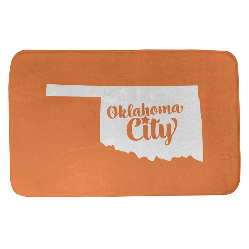 Tapis pour salle de bain ancrage alaska, l 21 po x L 34 po, Gris, Oklahoma City