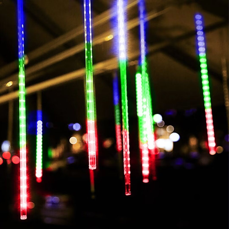 Guirlande de lumières DEL d'extérieur Sawana, Rouge/vert/bleu