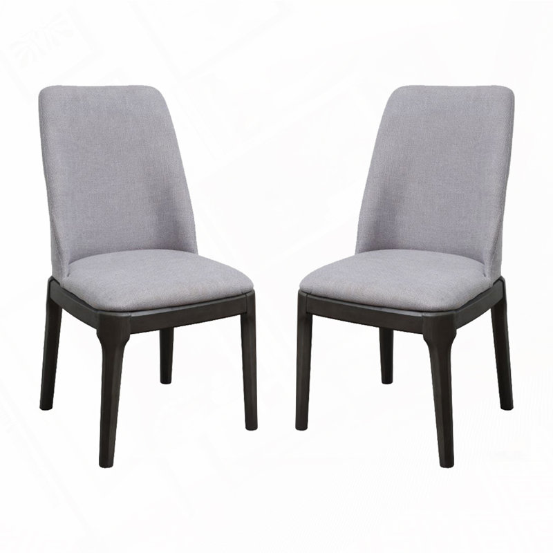 Chaises de salle à manger rembourrées en lin