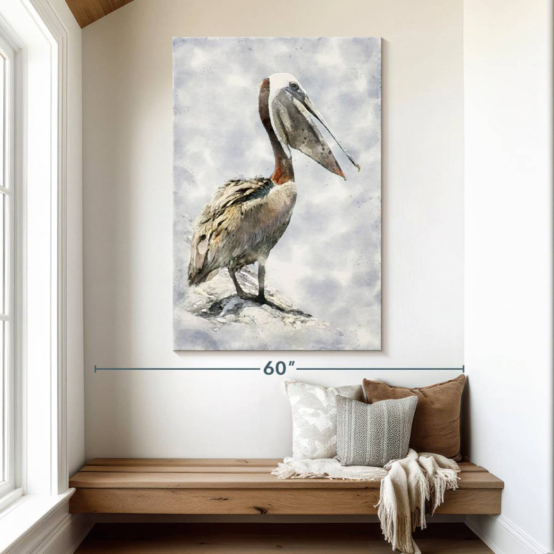 Brampt Brown Pelican, 51" H x 34" W