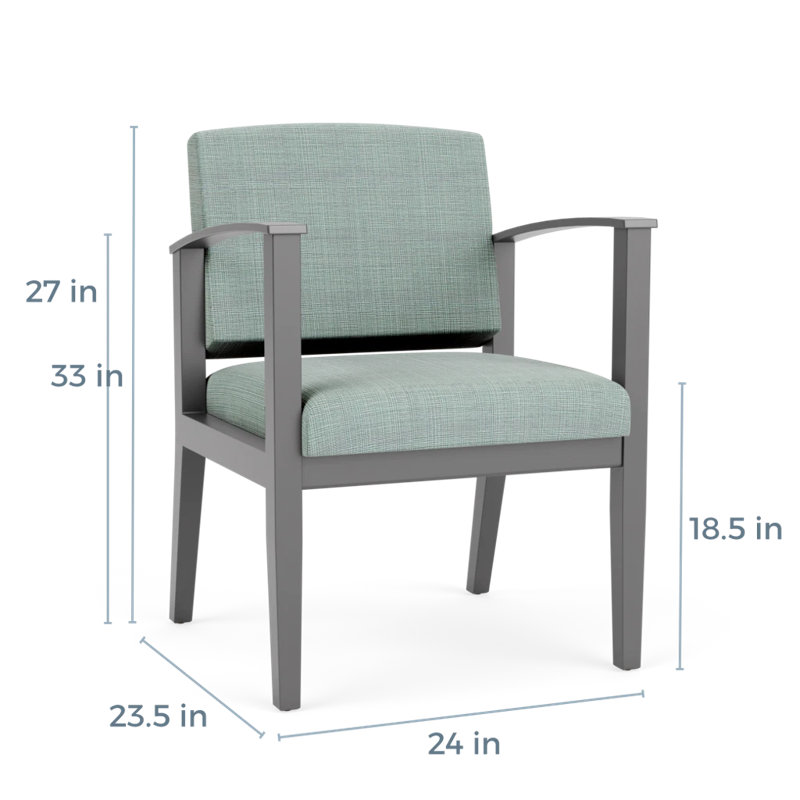 Table de bout en bois Amherst, Étain, Chambray écume de mer