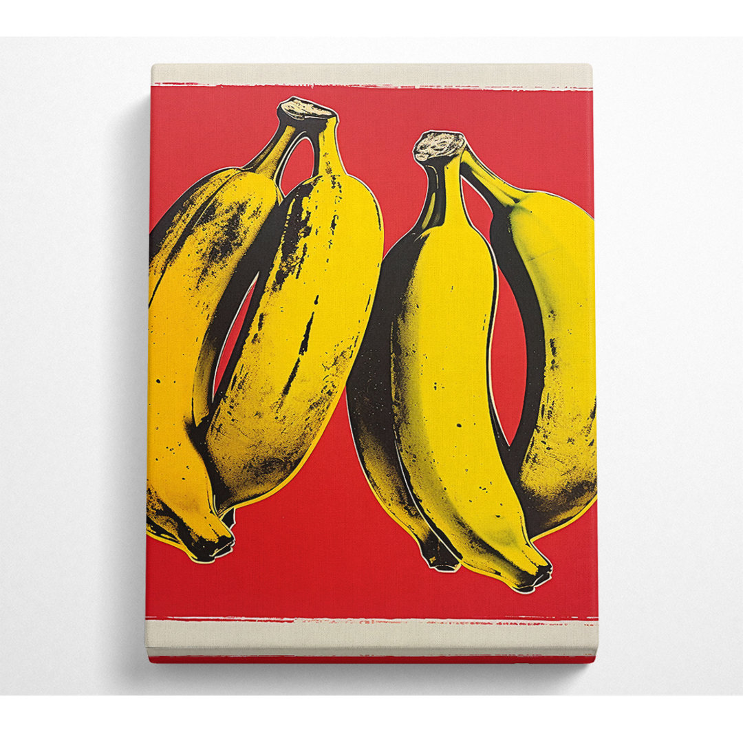 Banane Banksy - Kunstdrucke auf Leinwand - Wrapped Canvas