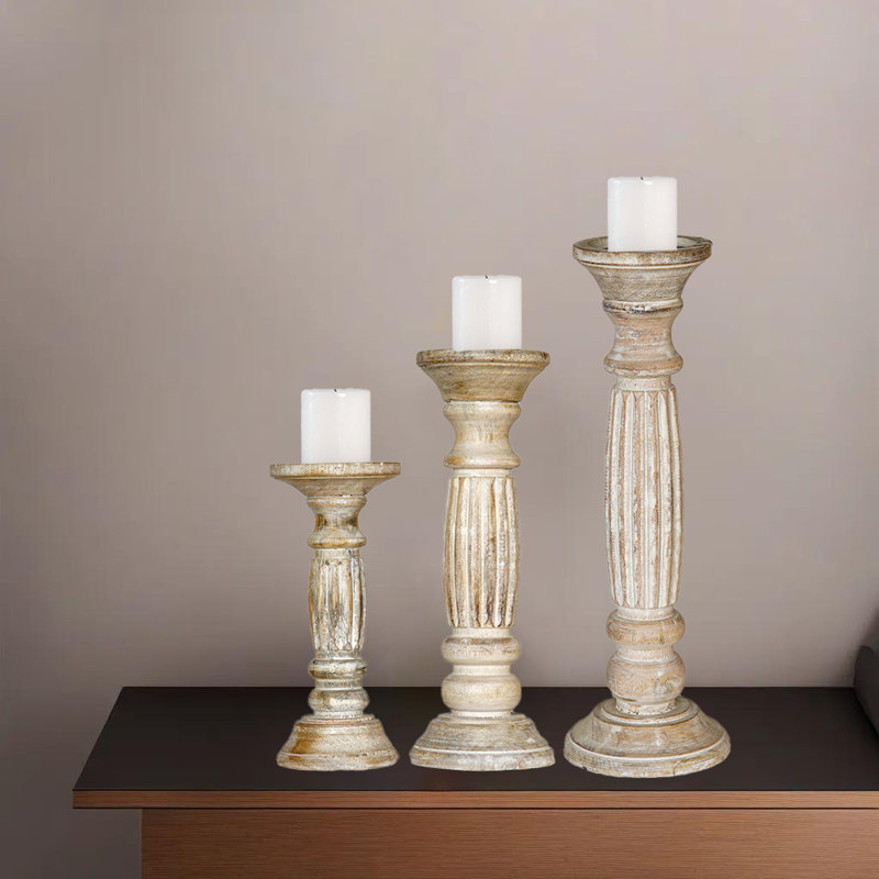 Pilier de table en bois 15 po H, H 15 po x l 4 po x P 4 po