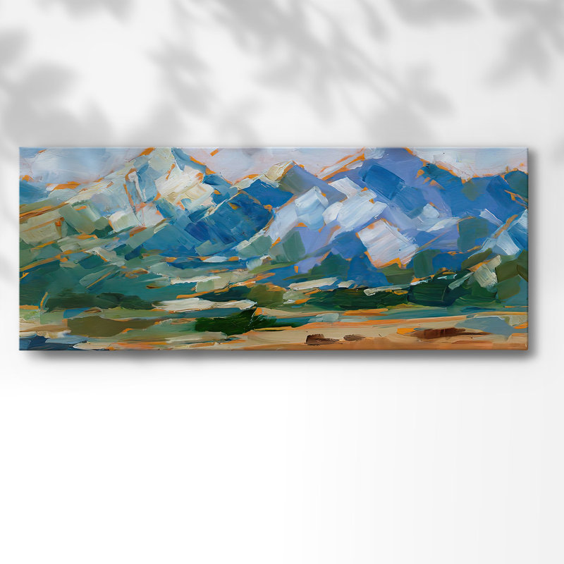 " Blue Mountain Peaks II ", 20" H x 50" W x 1.5" D
