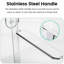 Double porte de douche coulissante, verre trempé de 1/4 po, largeur 56 à 60 po, conception semi-étanche H 70 po, fabrication avancée-124961185