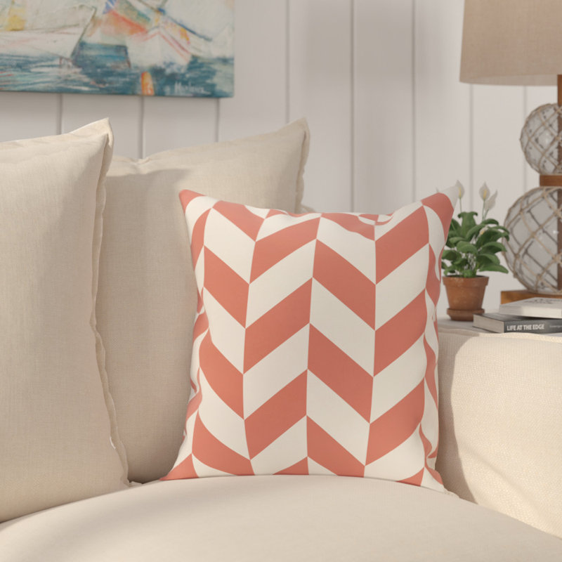 Housse et insert de coussin extérieur Zigzag Jag, 18 po x 18 po, Semence