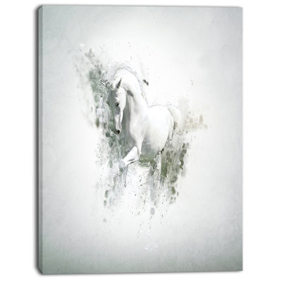 " Graceful White Horse "