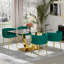 Ensemble de salle à manger rectangulaire à piédestal avec chaise tissée-112604001-112604011