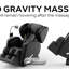 Fauteuil de massage inclinable sans gravité avec pression d'air corporelle complète