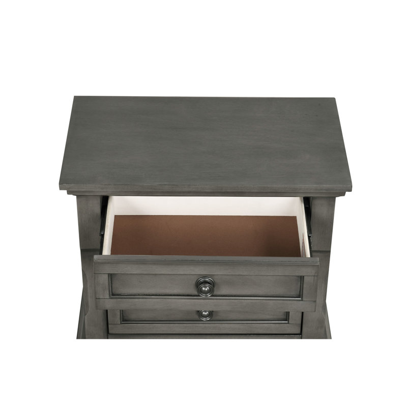 Table de chevet Meade, Gris