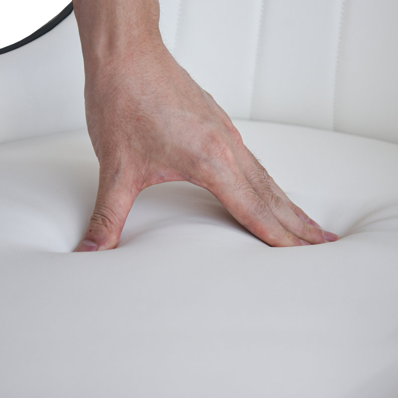 Chaise de salle à manger Azelene, Blanc / Brun