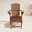 Chaise Adirondack en bois massif avec repose-pieds Aredale-1469960015