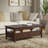 Warm Shaker 48"W Solid Wood Transitional Coffee Table With Storage Drawers And Open Shelf-122026453