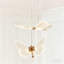 Luminaire suspendu de chevet papillon à 2 têtes (lumière DEL 3 couleurs incluse)