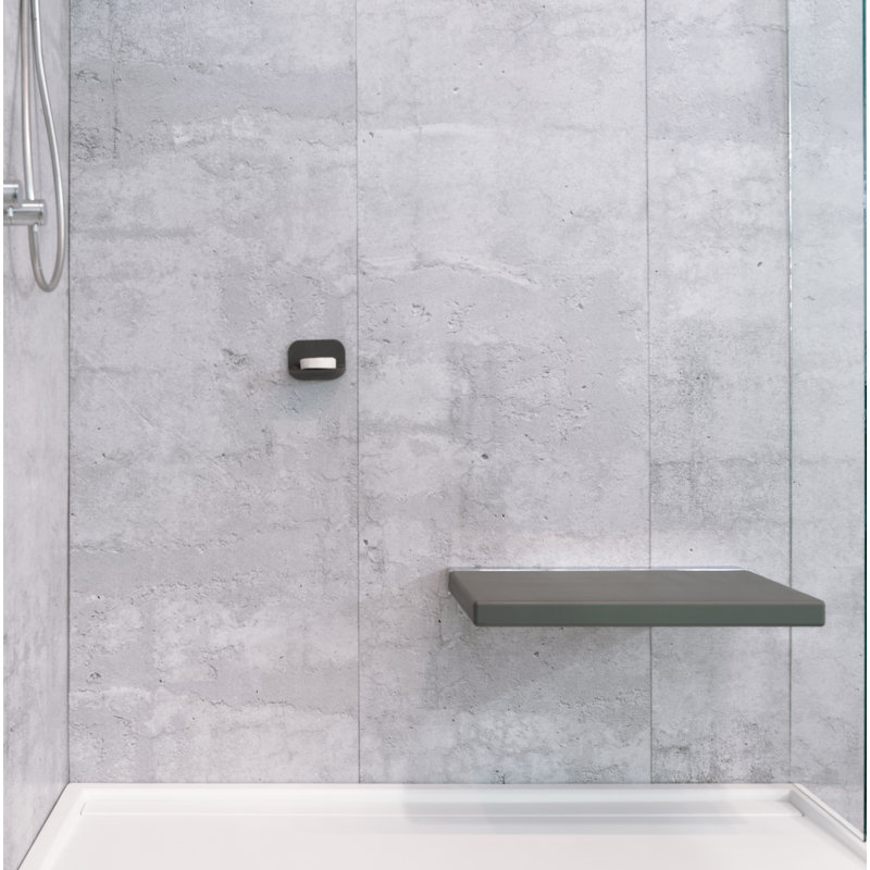 Chaise de douche 24 po, Gris