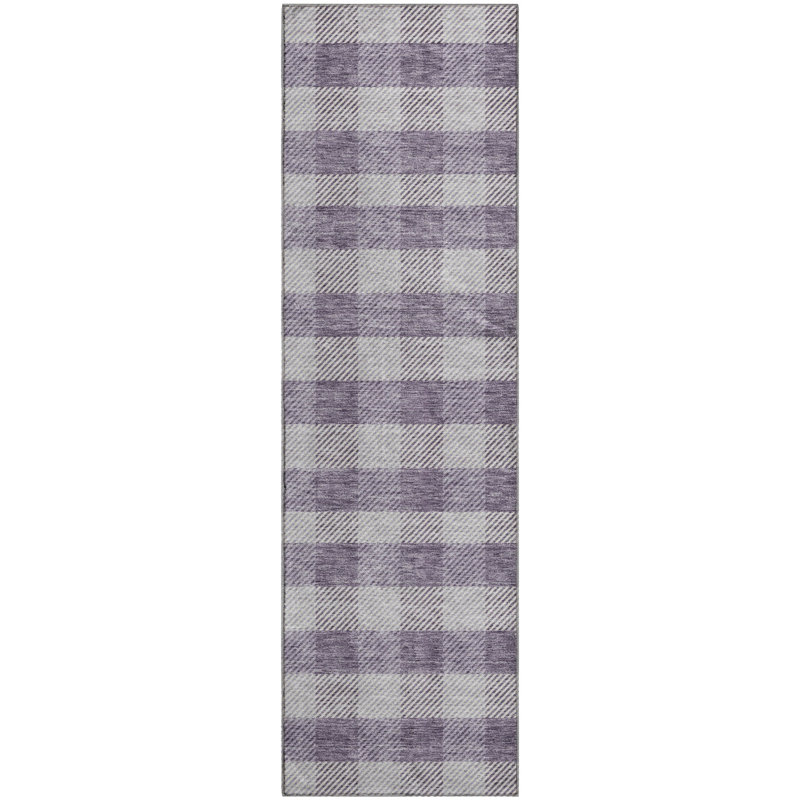 Premium Machine Washable Prisco Lavender Rug, Runner 2'3" x 7'6"