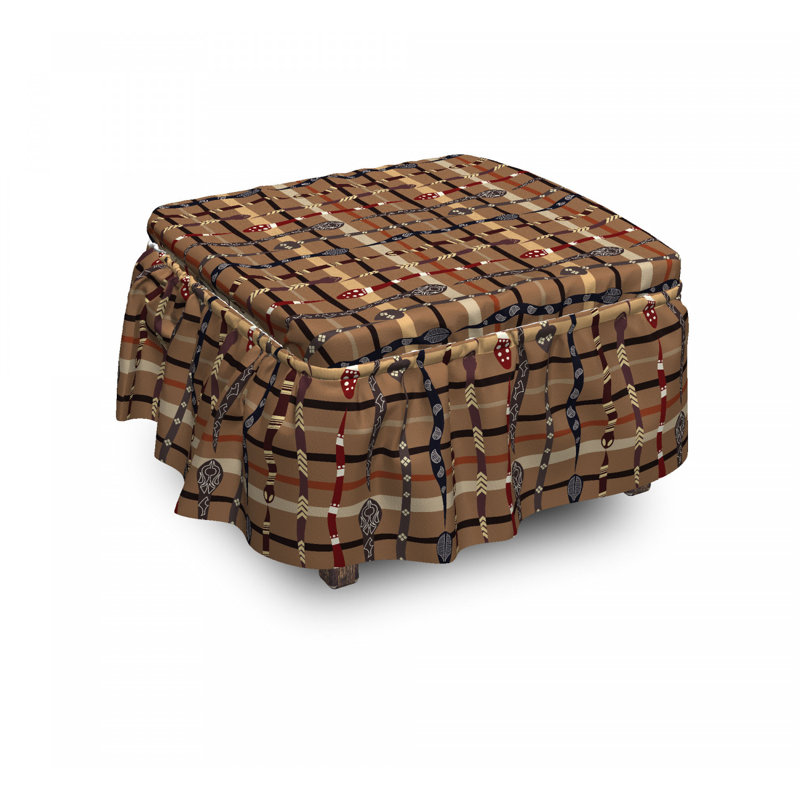 Box Cushion Ottoman Slipcover