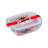 Glass Food Storage - Set of 3 Containers and 3 Lids