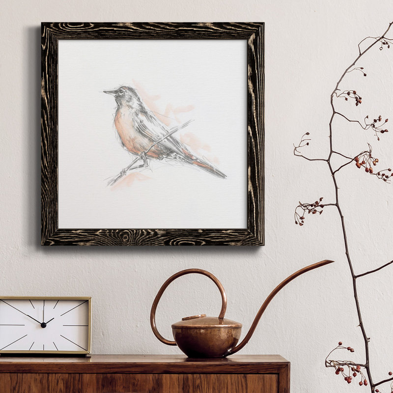 Robin des bois II - Toile encadrée de qualité supérieure - prête à être accrochée, Cadre noir