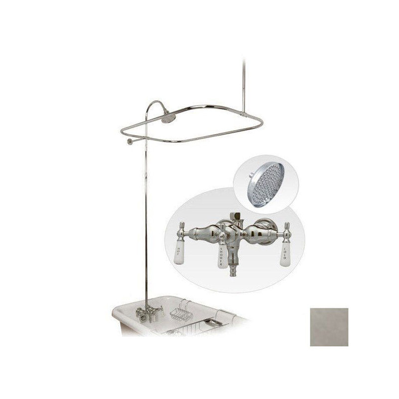 All-In-One Kit with Rough in-Valve, Brass Nickel