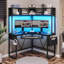 Bureau triangulaire avec huche Athelia-96917416