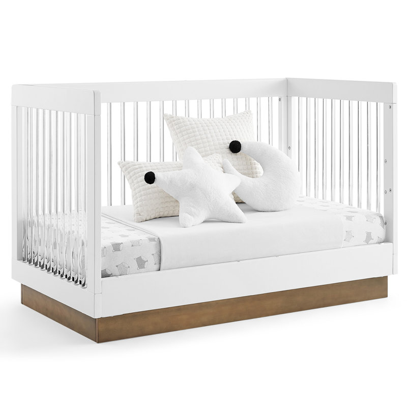 James 4-in-1 Convertible Crib, White