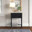 Console rustique 23,5 po - Bois massif durable avec 3 tiroirs et pieds de rangement tournés-828814609