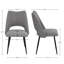 4-Chair Set Modern Dining Chair With Metal Legg & Adjustable Feet-350635793