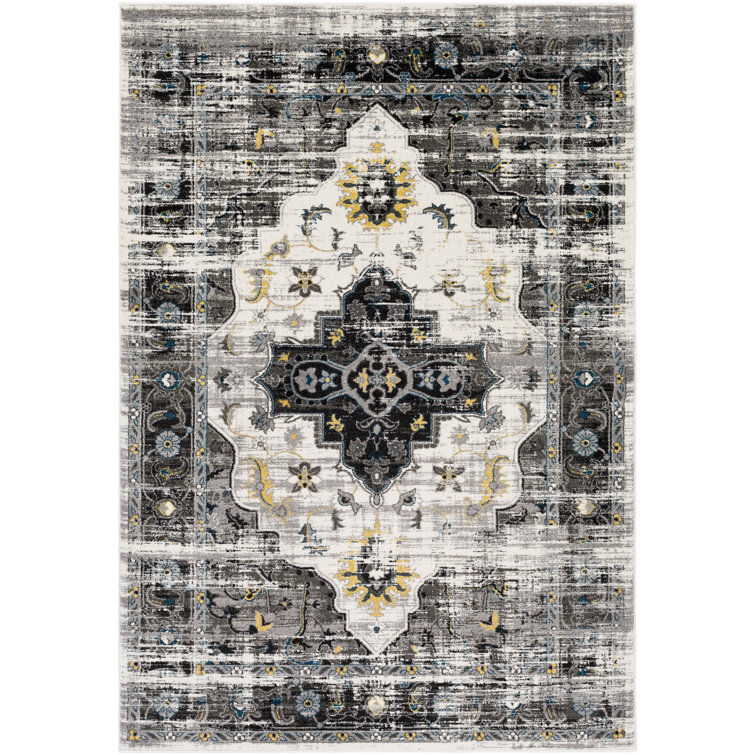 Tapis gris anthracite/noir Koh