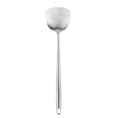 Ustensile de cuisine à ustensiles de cuisine en acier inoxydable pour ustensiles de cuisine à 10 cuillères de 17 pouces résistant à la chaleur, résistant à la chaleur et au lave-vaisselle, outil de cuisine argenté pour sauter