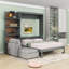 Grand lit escamotable avec canapé et tablettes-850395395
