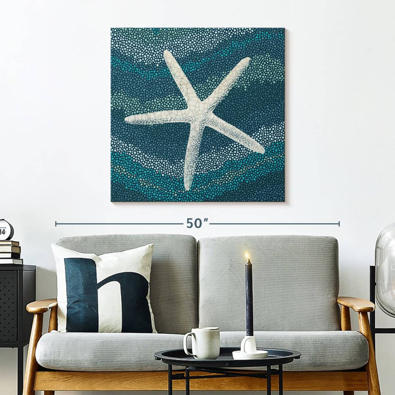 Aletra Blue Sea Glass II, H 30 po x l 30 po