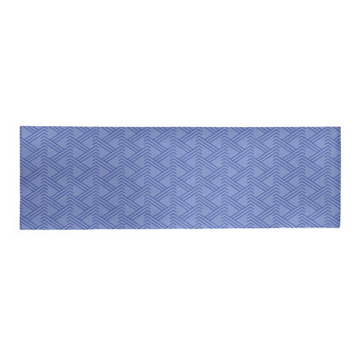 Tapis bleu/bleu zag zig monochrome