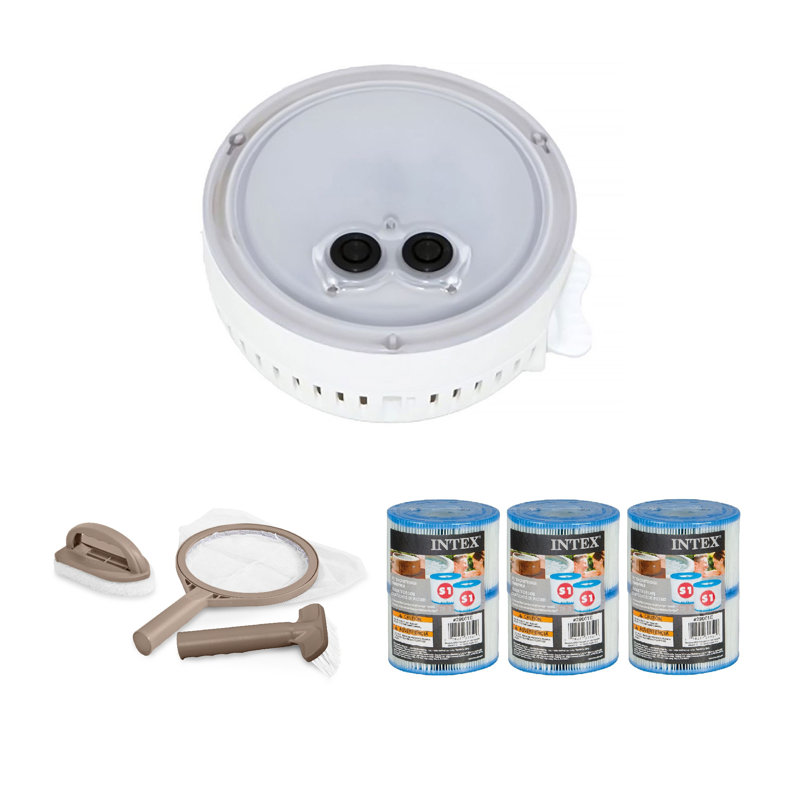 Intex Multi-Coloured Spa Light, cleaning Kit & Type S1 Filter Cartridges