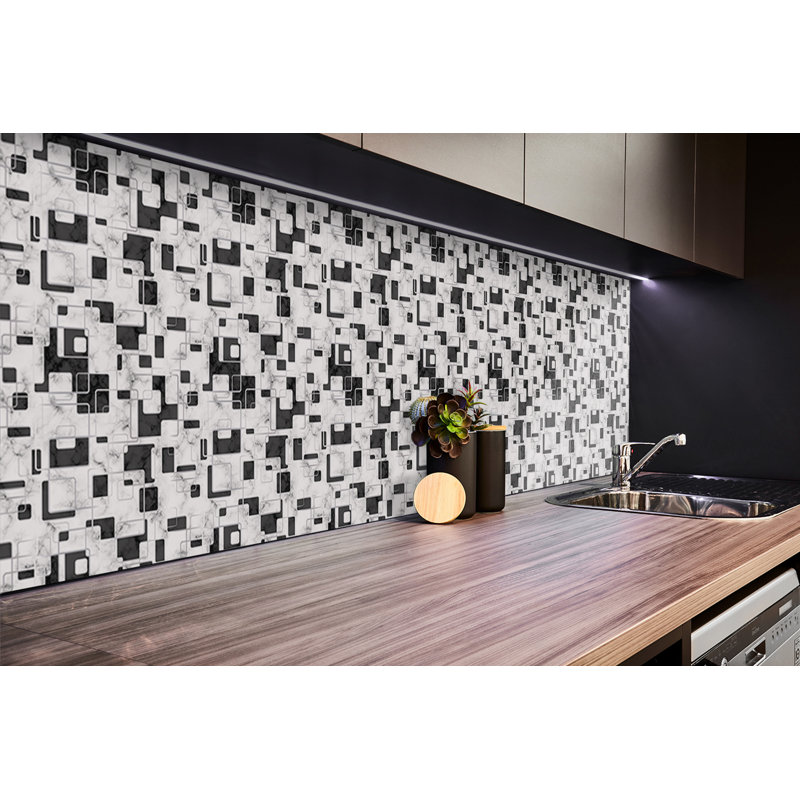 Sticker Self Adhesive Vinyl Splashback Wall Stickers 39,37x19,68 Inch Wall Tiles Tile Peel and Stick