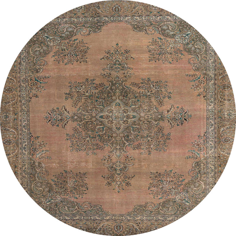 Abdulsalam Abstract Indoor Rug, Round 4'