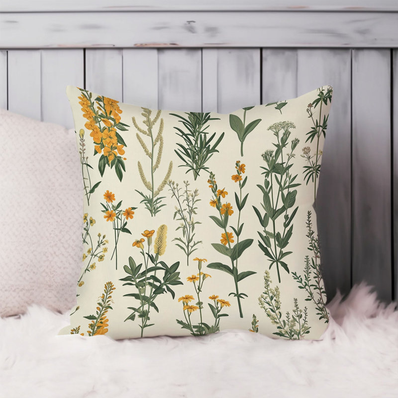 Botanical Plants & Wildflowers Array II Plants Cottage & Cottagecore, 16"H x 16"W