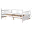 Lit de jour polyvalent en bois avec deux tiroirs, idéal pour la détente, le rangement et une utilisation multifonctionnelle dans divers espaces de vie-1438767672