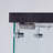 One Door Glass Cabinet Glass Display Cabinet With 3 Shelves, Black