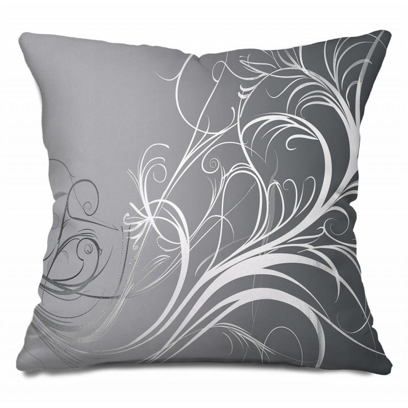 Cotton Blend Reversible Throw Pillow, 20"H x 20"W