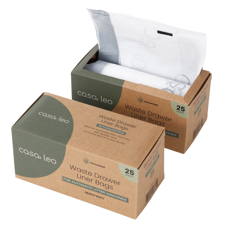 Casa Leo Leo’s Loo Too Smart Self-cleaning Cat Litter Box Bundle, Gray