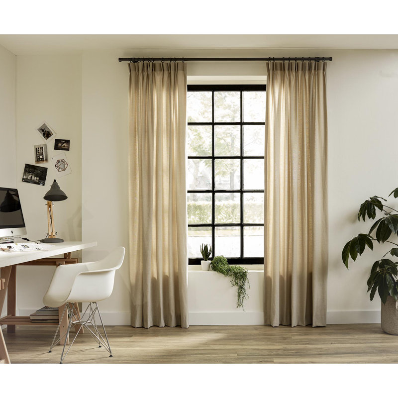 Tringle à rideaux simple Fowlerville, H 1,10 po x l 95,00 po x P 2,00 po