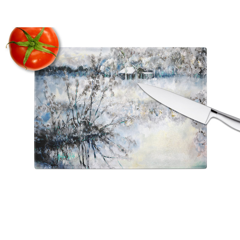Early Morning Glass Cutting Board