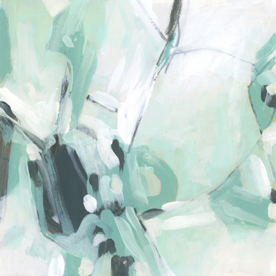 Impression sur toile Faber Turquoise Réfraction II par June Erica Vess
