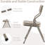 Ensemble de 4 chaises pliantes rembourrées - Chaises de salle à manger rembourrées portables pour les invités-1917156429