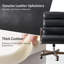 Chaise de bureau Para Modern en cuir avec pieds en bois massif-511291591