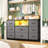 Dresser For Bedroom With Led Lights & Power Outlets, Bedroom Dressers With 8 Drawers, Tv Stand Dresser For Bedroom-2135481079