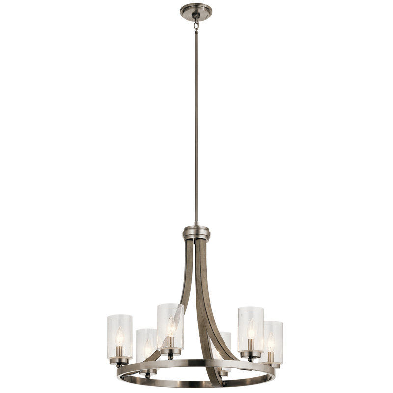 Grand Bank 6 - Light Wagon Wheel Chandelier