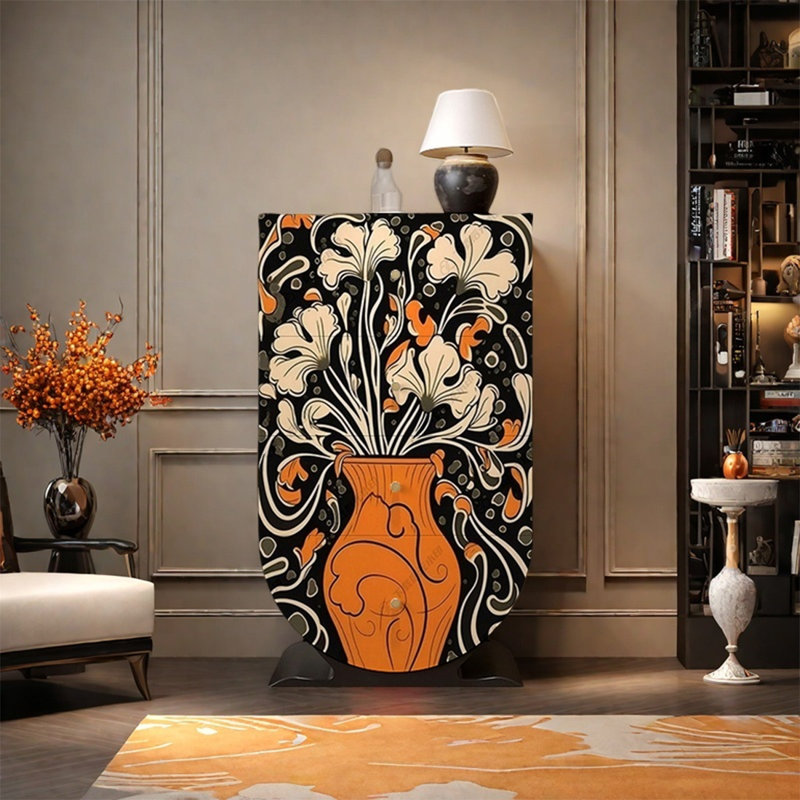 Elegant Storage Cabinet with Four Drawers