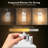 2 Packs Motion Sensor Outdoor Wall Sconce Lantern with White Finish-1132375459